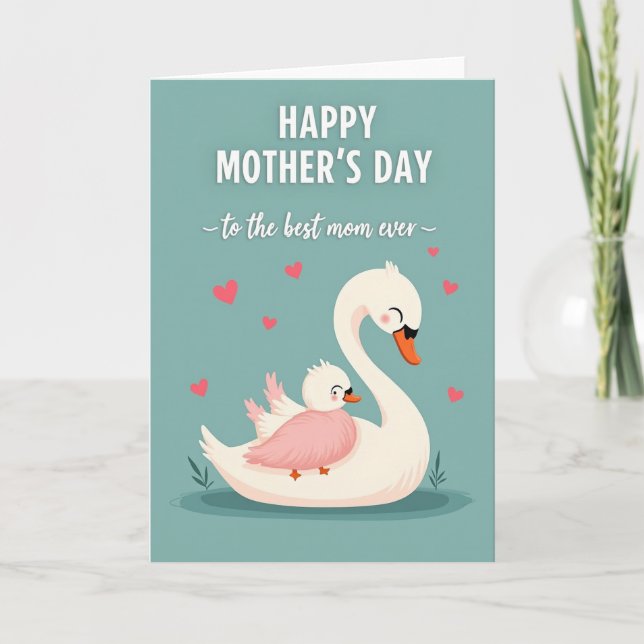 Heartfelt Mothers Day Bird Card (Front)