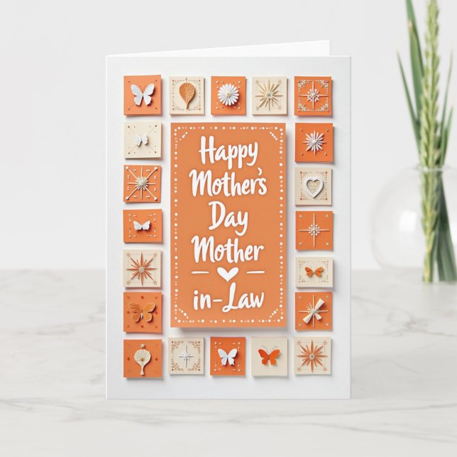 Heartfelt Mothers Day Craft Card (Front)