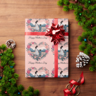 Heartfelt Mother's Day Design: Mom and Child Wrapping Paper