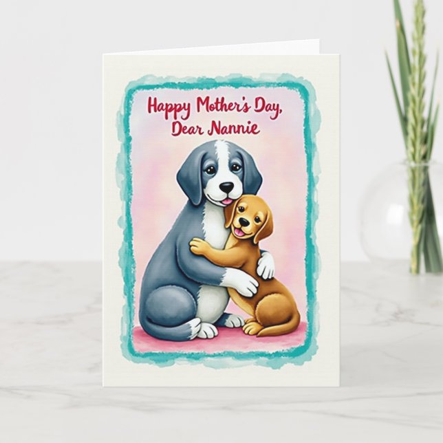 Heartfelt Mothers Day Dogs Card (Front)