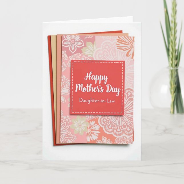 Heartfelt Mothers Day Family Card (Front)