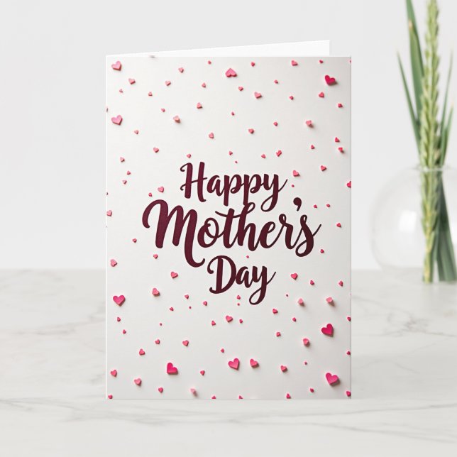 Heartfelt Mothers Day Flat Lay Card (Front)
