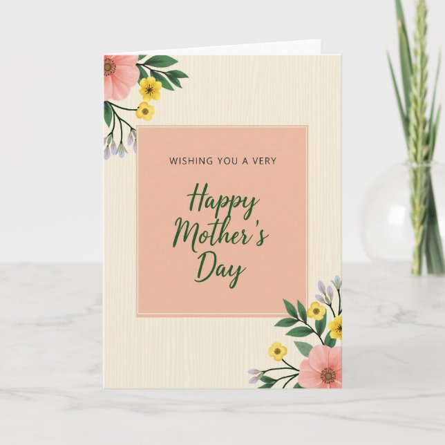 Heartfelt Mothers Day Greet Card (Front)