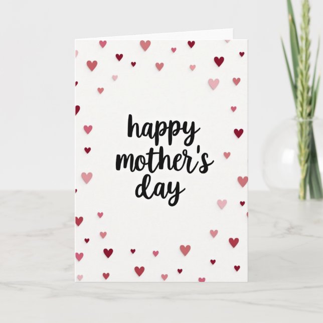 Heartfelt Mothers Day Greeting Card (Front)