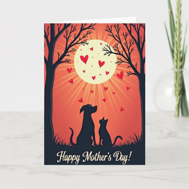 Heartfelt Mothers Day Scene Card (Front)