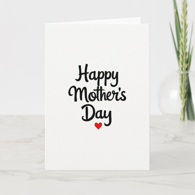 Heartfelt Mothers Day Script Card (Front)