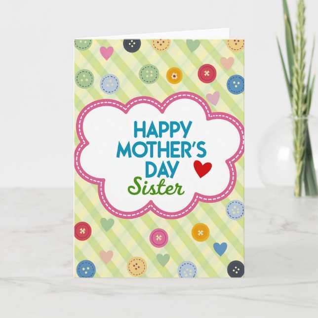 Heartfelt Mothers Day Sister Card (Front)