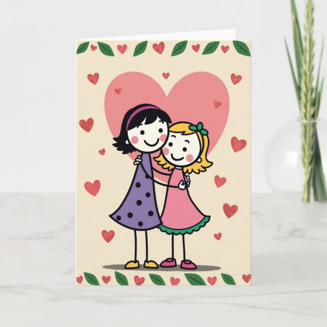 Heartfelt Mothers Day Sketch Card (Front)