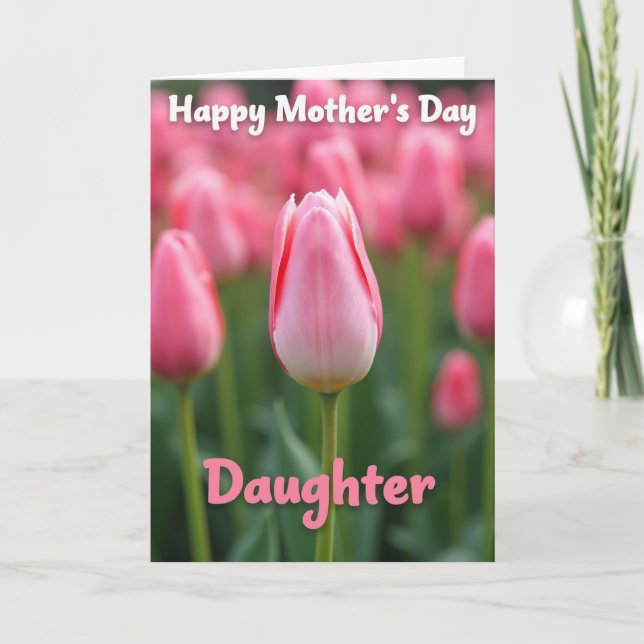 Heartfelt Mothers Day Tulip Card (Front)