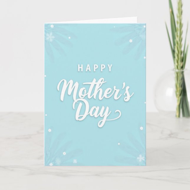 Heartfelt Mothers Day Type Card (Front)