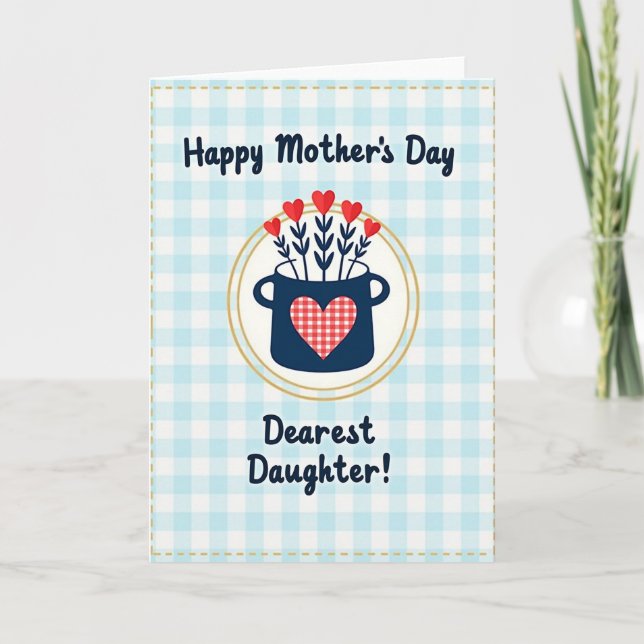 Heartfelt Mothers Day Vessel Card (Front)