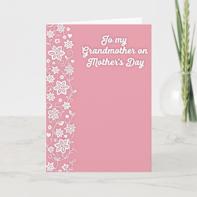 Heartfelt Mothers Day Vines Card (Front)