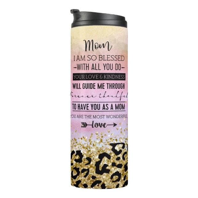 Heartfelt Mother's Day with Mom and Daughter  Thermal Tumbler (Rotated Right)