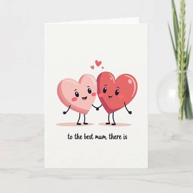 Heartfelt Mum Illustration Card (Front)