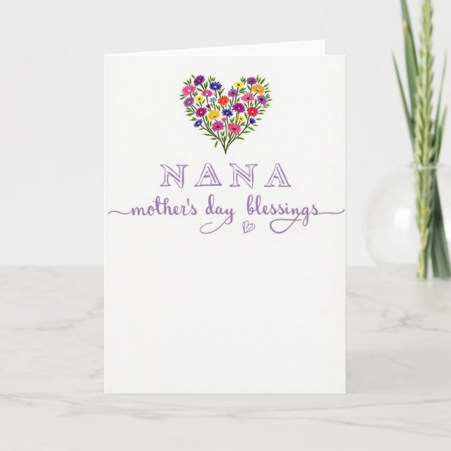 Heartfelt Nana Day Card (Front)