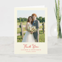 Heartfelt Natural Photo Thank You Card