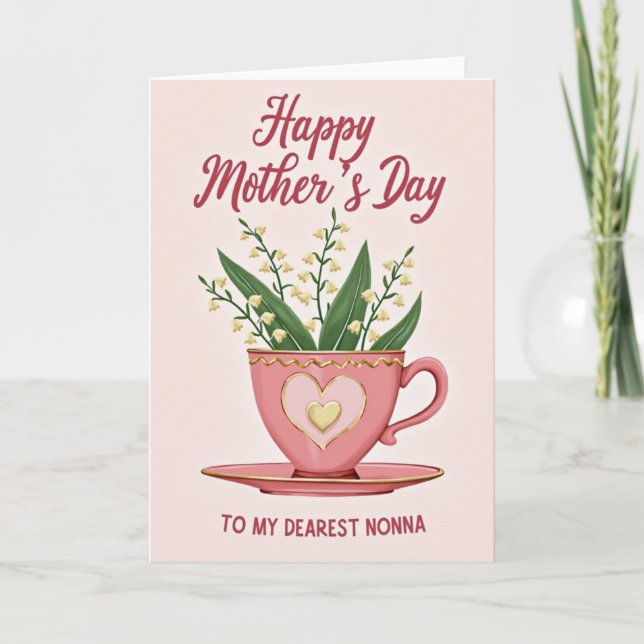 Heartfelt Nonnas Day Teacup Card (Front)
