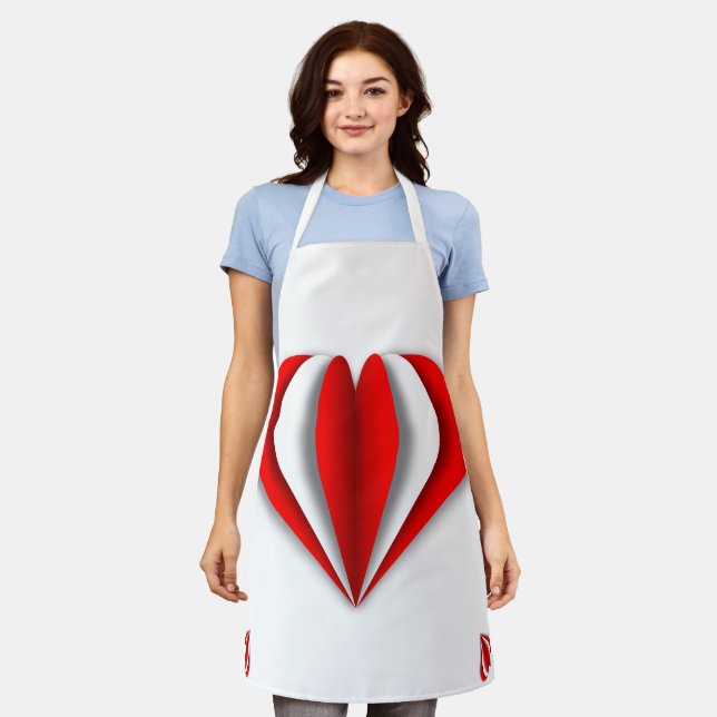 Heartfelt Origami Apron (Worn)