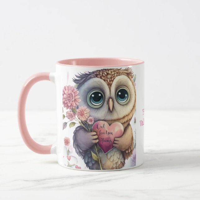 Heartfelt "Owl Love You Always" Mug  (Left)