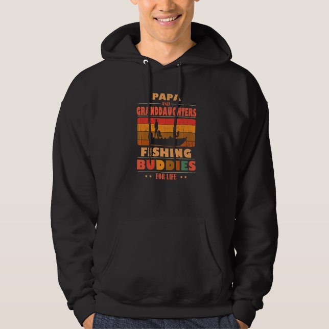 Heartfelt PAPA Granddaughters Buddies For Life Fis Hoodie (Front)