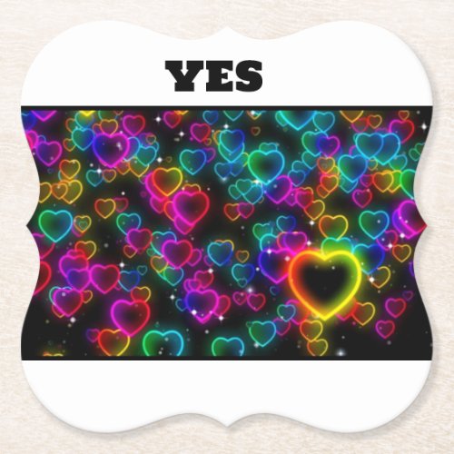 Heartfelt Paper Coaster Set Sprinkle of Love