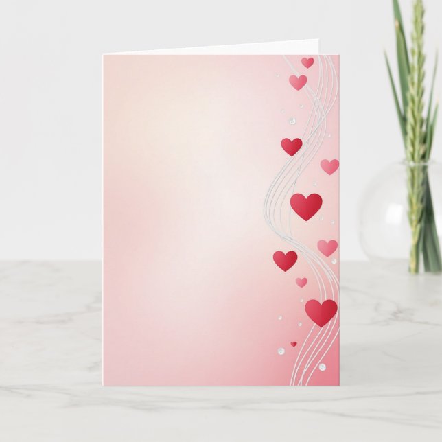 Heartfelt Papercut Hearts Card (Front)