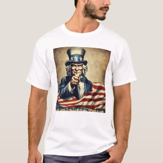 Heartfelt Patriotism T-Shirt Design