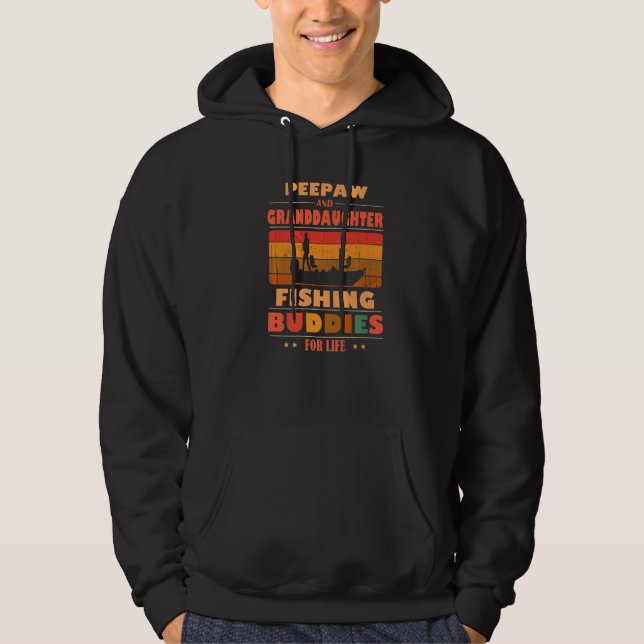 Heartfelt PEEPAW Granddaughter Buddies For Life Fi Hoodie (Front)