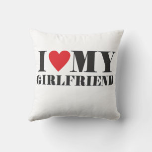 Heartfelt Quotes Saying I Love My Girlfriend Throw Pillow