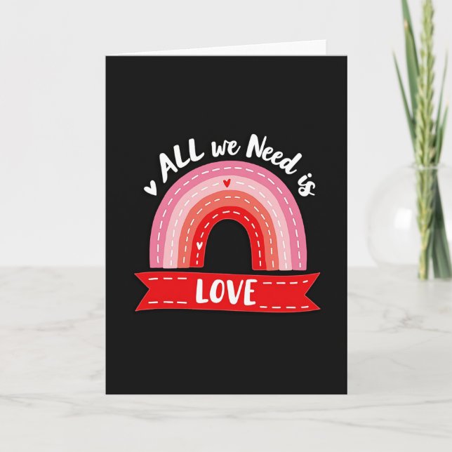 Heartfelt Rainbow Love Card (Front)