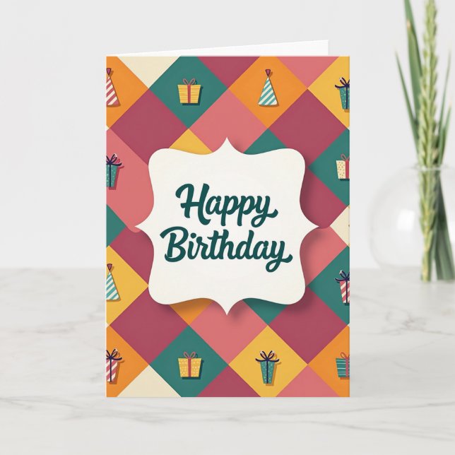 Heartfelt Script Birthday Card (Front)