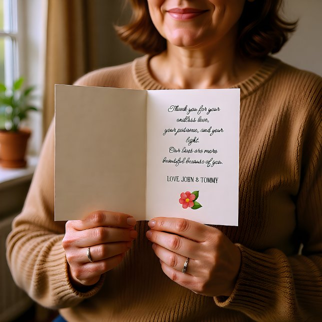 Heartfelt Script Personalized Photo Card (Creator Uploaded)