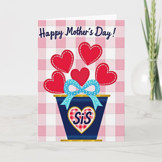 Heartfelt Sis Mothers Day Card (Front)