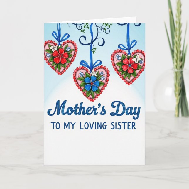 Heartfelt Sisters Day Sister Card (Front)