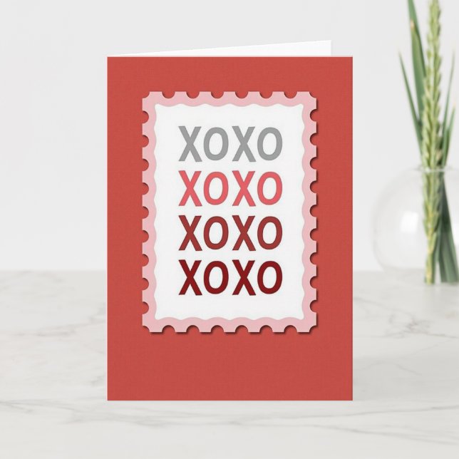 Heartfelt Stamp Xoxo Card (Front)