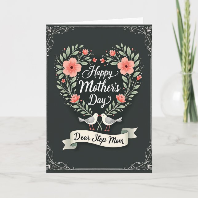 Heartfelt Step Mom Day Card (Front)