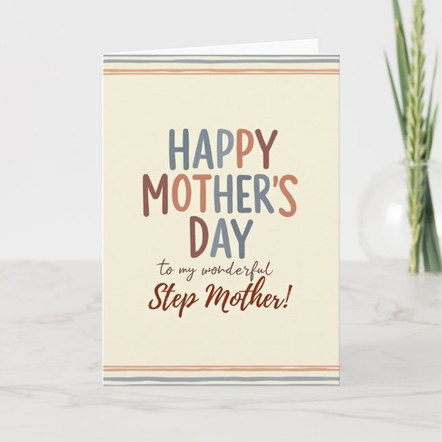 Heartfelt Step Mothers Day Card (Front)