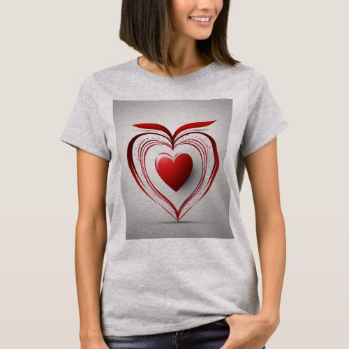 Heartfelt Style T_Shirt with Chic Heart Logo