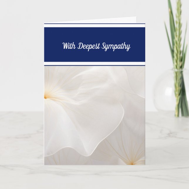 Heartfelt Sympathy Card – Offering Comfort & Hope (Front)