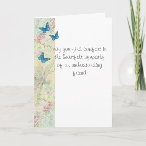 Heartfelt Sympathy Custom Ethereal Art Card