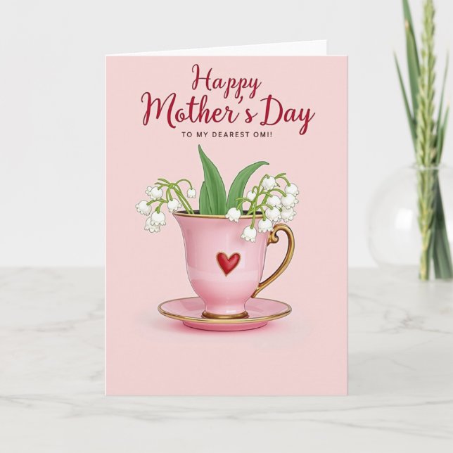 Heartfelt Tea Mothers Day Card (Front)