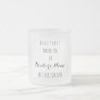 Heartfelt Thank You Best Doctor Ever Typography Frosted Glass Coffee Mug