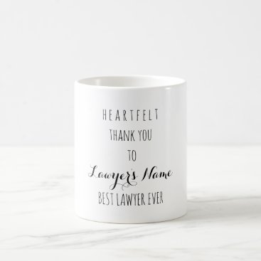 Heartfelt Thank You Best Lawyer Ever Typography Coffee Mug Heartfelt Thank You Best Lawyer Ever Typography Coffee Mug