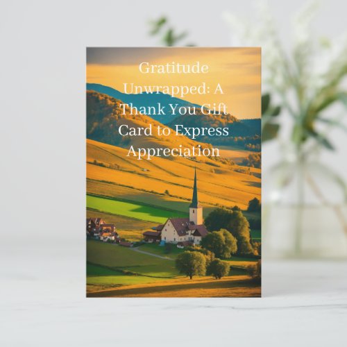 Heartfelt Thanks The Gift of Gratitude Thank You Card