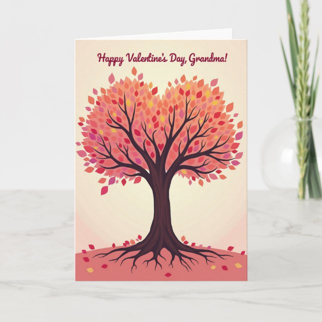 Heartfelt Tree Love Grandma Card (Front)