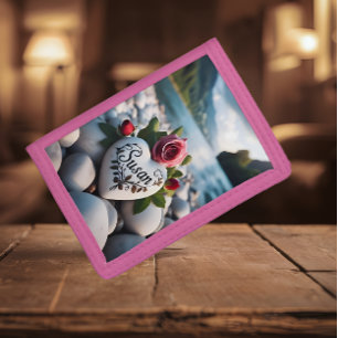Heartfelt Tribute by the River Tri-fold Wallet