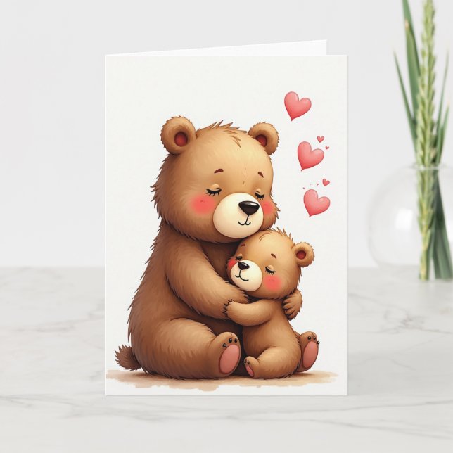 Heartfelt Ursine Mothers Day Card (Front)