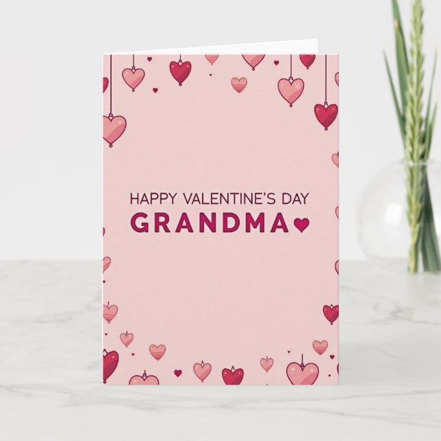 Heartfelt Valentine Grandma Card (Front)