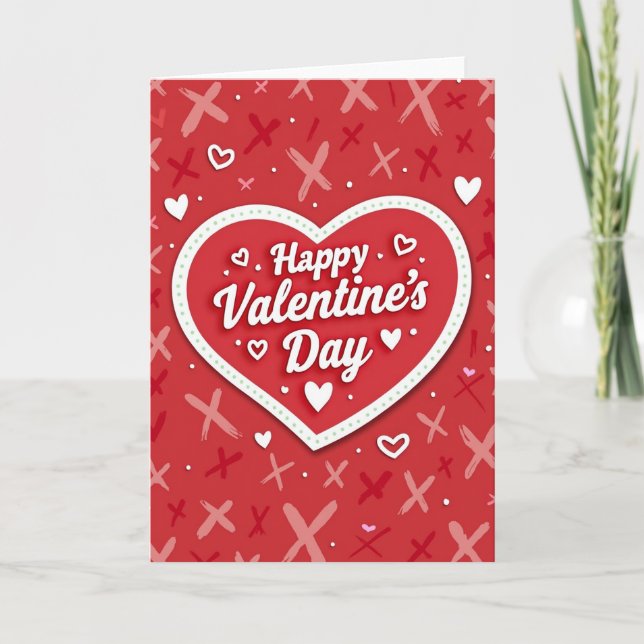 Heartfelt Valentine Love Card (Front)