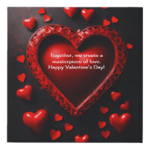 Heartfelt Valentine's Day Quote Faux Wrapped Canva